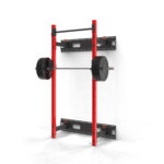 Wall mounted half rack