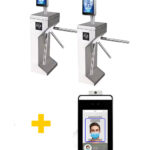 Combo Jednostrana trokraka barijera + Uređaj za prepoznavanje lica 8″ (face recognition device)