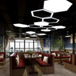 LED Hexagon Viseći Luster – Hollow - Slika 4
