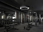 LED Hexagon Viseći Luster – Hollow - Slika 2