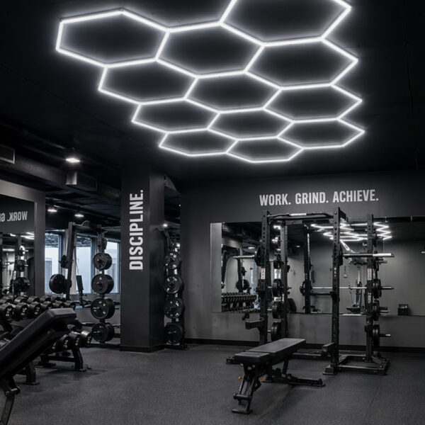 LED Honeycomb Plafonski Luster – Modularni Sistem