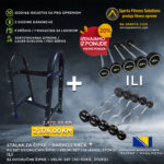 Barbel rack + PU set dvoručnih šipki ili EZ dvoručne šipke