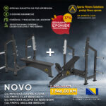 Olimpijska ravna klupa (Olympic Flat Bench) – NOVO + Olimpijska klupa sa nagibom (Olympic Incline Bench) – NOVO
